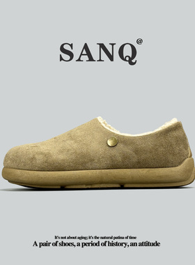 外贸美国单勃肯鞋加绒加厚棉鞋防水保暖冬季户外休闲鞋男士半拖鞋