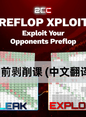 2CC德州扑克solver大师课程翻牌圈翻前剥削课教程教学视频翻译