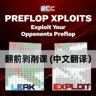 2CC德州扑克solver大师课程翻牌圈翻前剥削课教程教学视频翻译