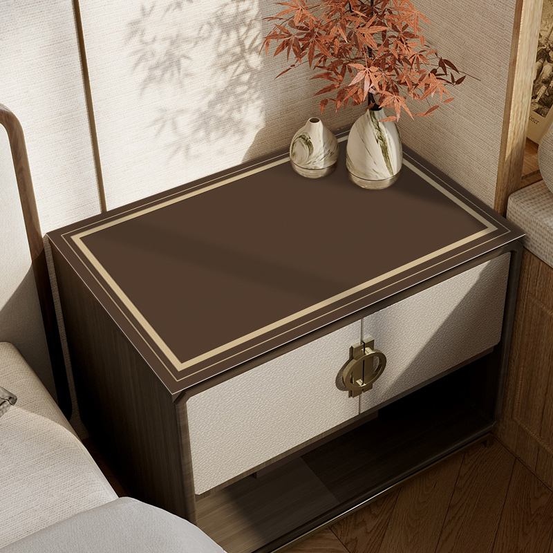 新中式硅胶卧室床头柜台面保护垫