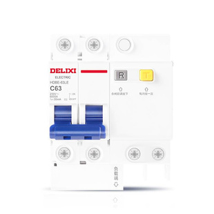 小型断路器DZ47家用总空开漏保2P63A空气开关带漏电保护器