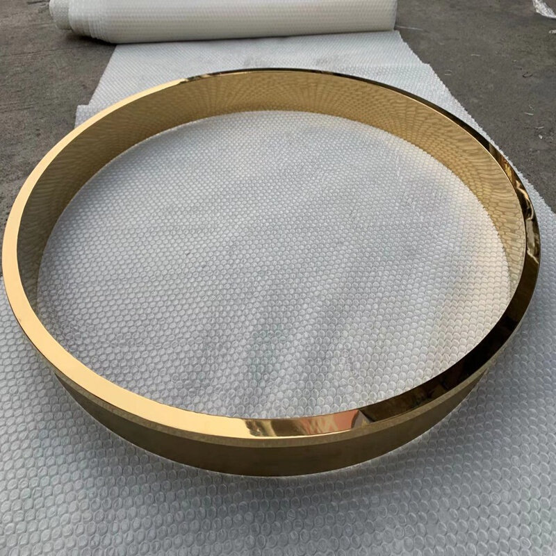 现货速发不锈钢圆弧背景墙圆形圈包边收口条吊顶弧形装饰框嵌条护
