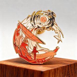 三体周边徽章叶文洁这是人类的落日金属徽章不掉色罗辑周边饰品