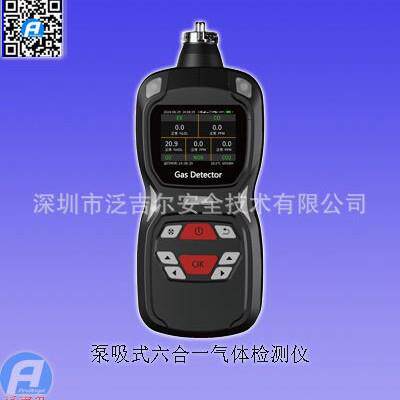 泵吸式六合一气体检测仪