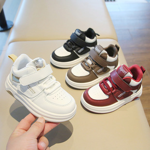 儿童运动鞋2025春秋新款女童小白鞋高帮男童休闲板鞋软底宝宝鞋单