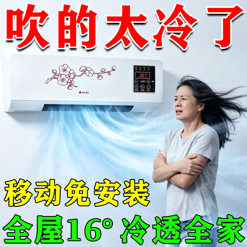迷你小空调冷风机冷暖两用制冷一体机便携式可移动无需外机免安装