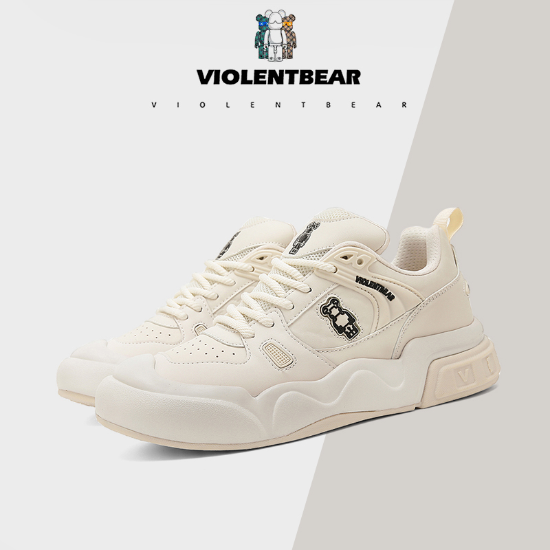 暴力熊秋冬季轻奢男鞋时尚女鞋潮牌休闲百搭情侣低帮休闲鞋24001