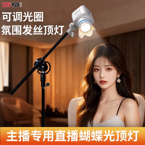 影邦三色温直播顶灯氛围感发丝灯