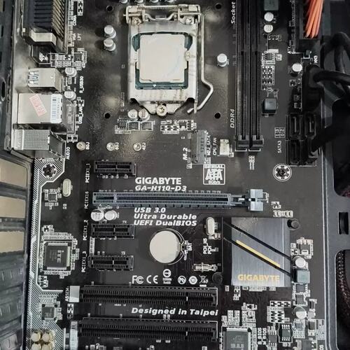 议价GA-H110-主板，有挡板，不带CPU，主板价格，包邮可维修