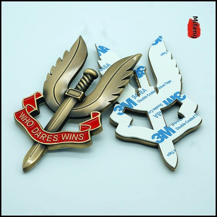 木工坊使命召唤141任务士气徽章金属汽车贴纸中心格栅标志挡泥板