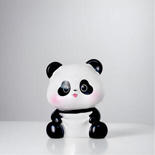 卡通熊猫衣柜门把手儿童房一扇门到顶部厨房橱柜抽屉暴露单孔小把