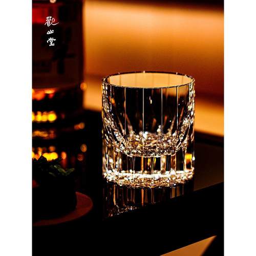江户切子水晶杯K9无铅星芒杯礼物高级感洋酒杯轻奢高档威士忌酒杯
