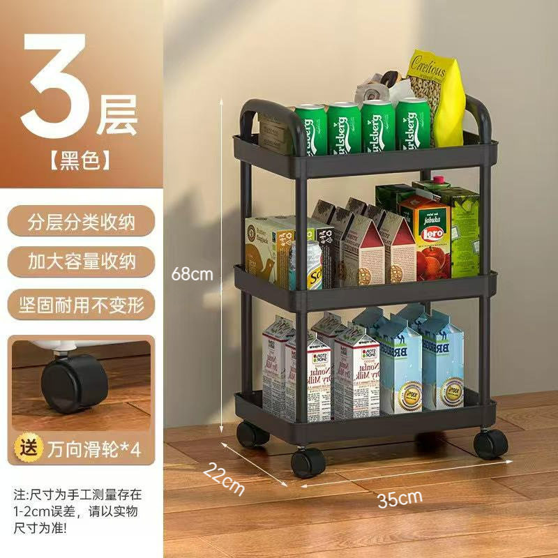 桌下小推车置物架儿童学生果蔬洗衣机加厚落地桌柜子柜轮子整理桌,家装主材,置物架,淘宝优惠券,粉丝福利购,淘宝优惠卷