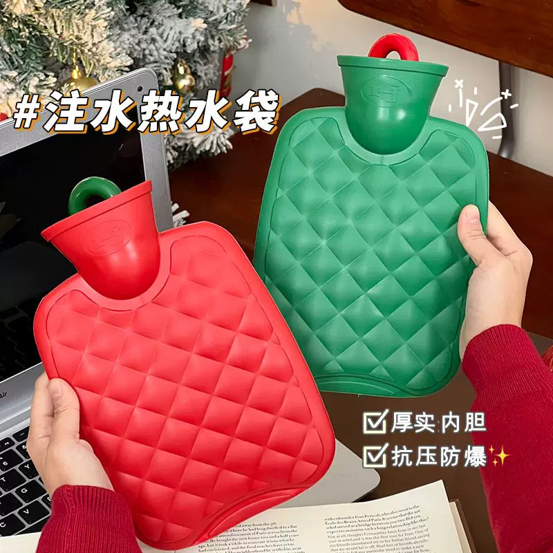 冬季迷你防爆毛绒热水袋暖手宝