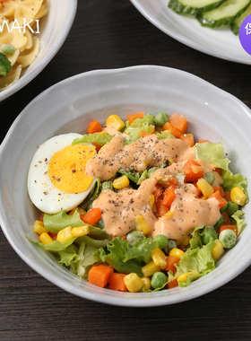 TAMAKI日本制美浓烧碗陶瓷个人专用日式家用盘子菜盘T-918760