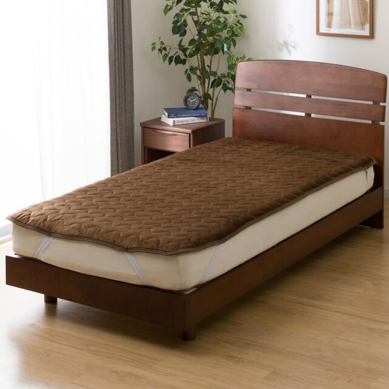 NITORI超吸湿发热冬季保暖加厚床垫防滑抗静电双面法兰绒学生褥垫