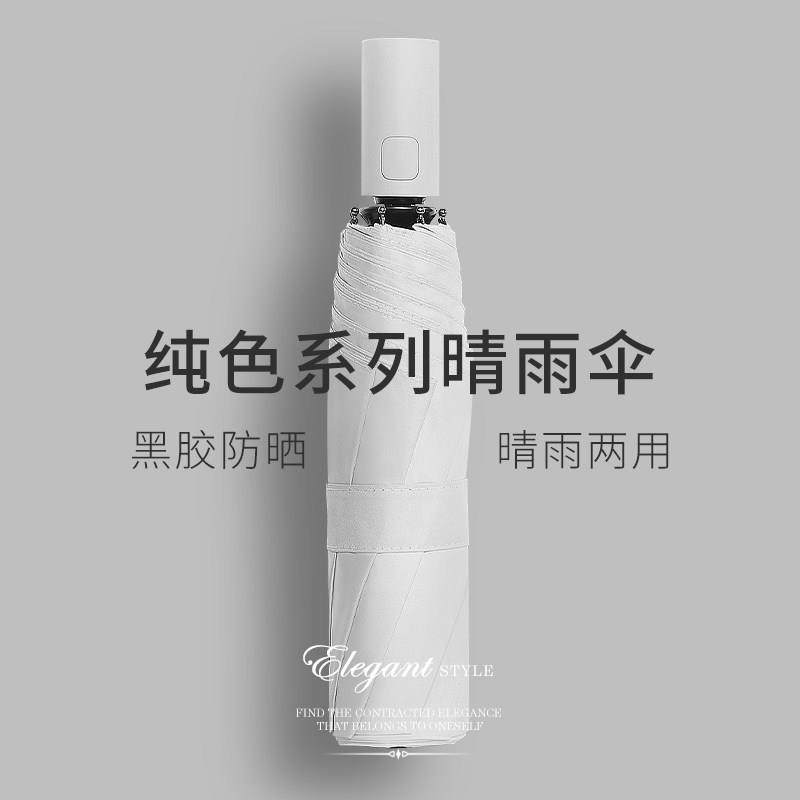 雨伞女晴雨两用男士简约太阳伞全自动防晒防紫外线折叠大号遮阳伞,居家日用,伞,淘宝优惠券,粉丝福利购,淘宝优惠卷
