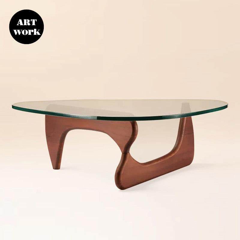 中古实木野口勇茶几玻璃异形日式简约设计边几中古实木咖啡桌北欧,住宅家具,茶几,淘宝优惠券,粉丝福利购,淘宝优惠卷
