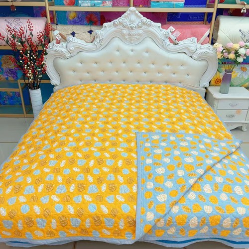 四季通用加厚AB面床盖三层双面