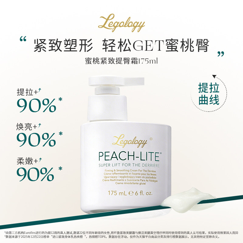 legology蜜桃臀部护理紧致霜175ml 滋润丰盈紧致提臀保湿身体乳霜