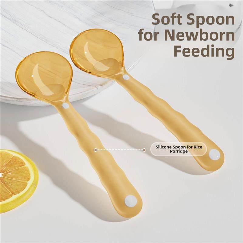 婴儿勺子宝宝硅胶软勺辅食勺食品级米糊自主进食训练儿童吃饭大号,婴童用品,儿童勺,淘宝优惠券,粉丝福利购,淘宝优惠卷