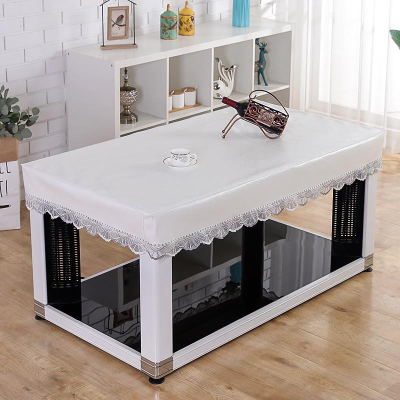 【官方旗舰】电炉茶几防水皮罩防油防尘长方形烤火被架罩取暖器桌