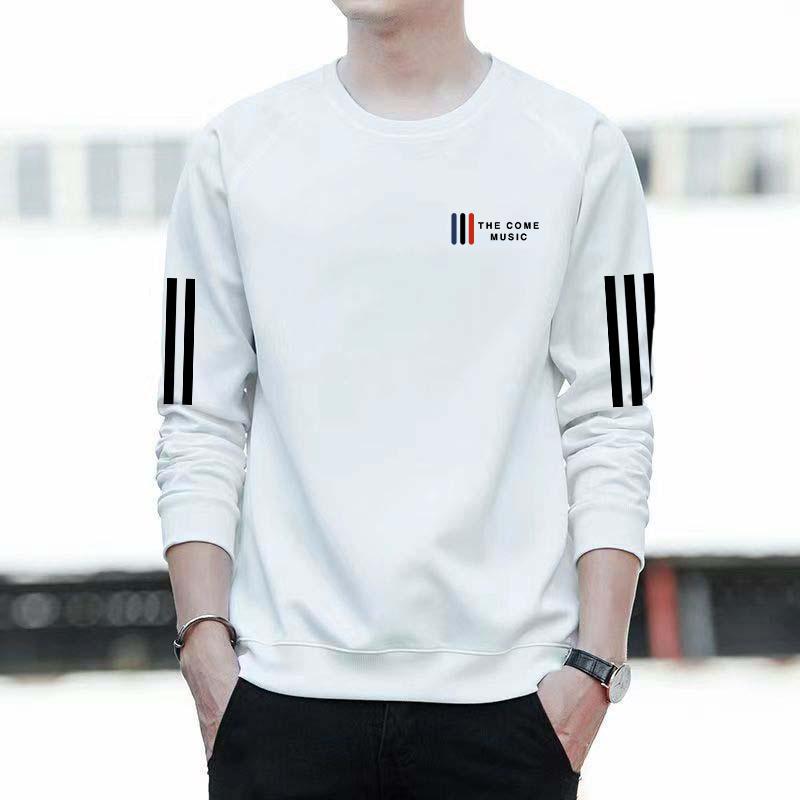 卫衣男士春秋款2024新款圆领宽松秋季无帽上衣青少年长袖男款外套