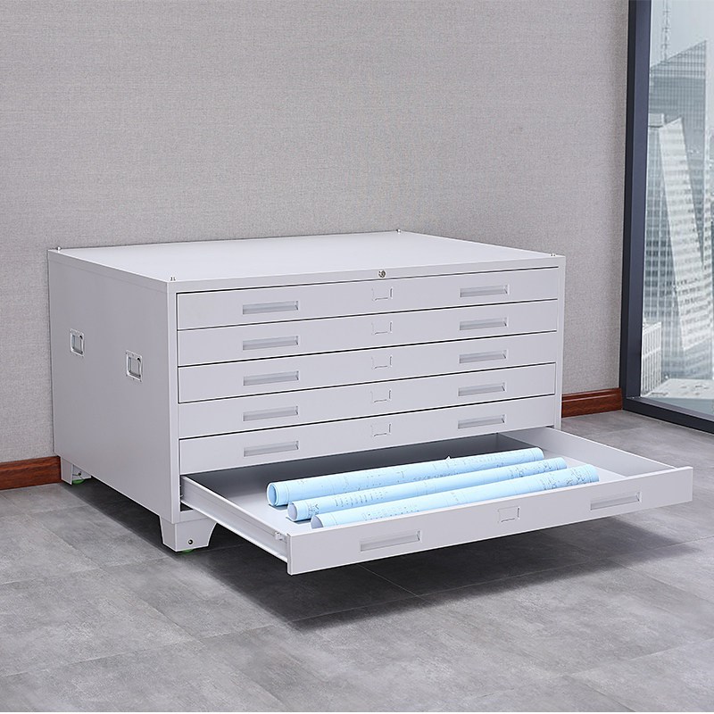 A0A1钢制底图柜工程图纸柜菲林胶片柜0号1号资料柜办公文件柜带锁