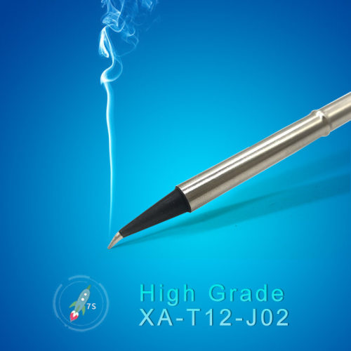 QUICKO 高品质黑金刚T12烙铁头T12-J02 弯尖头7秒化锡厂家直销