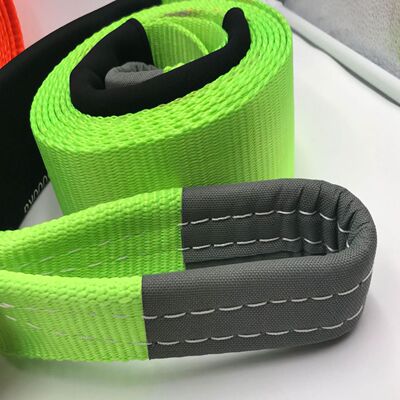 Cuerda跨境5米8吨涤纶 汽车牵引绳车用紧急救援拖车带越野 拖车绳