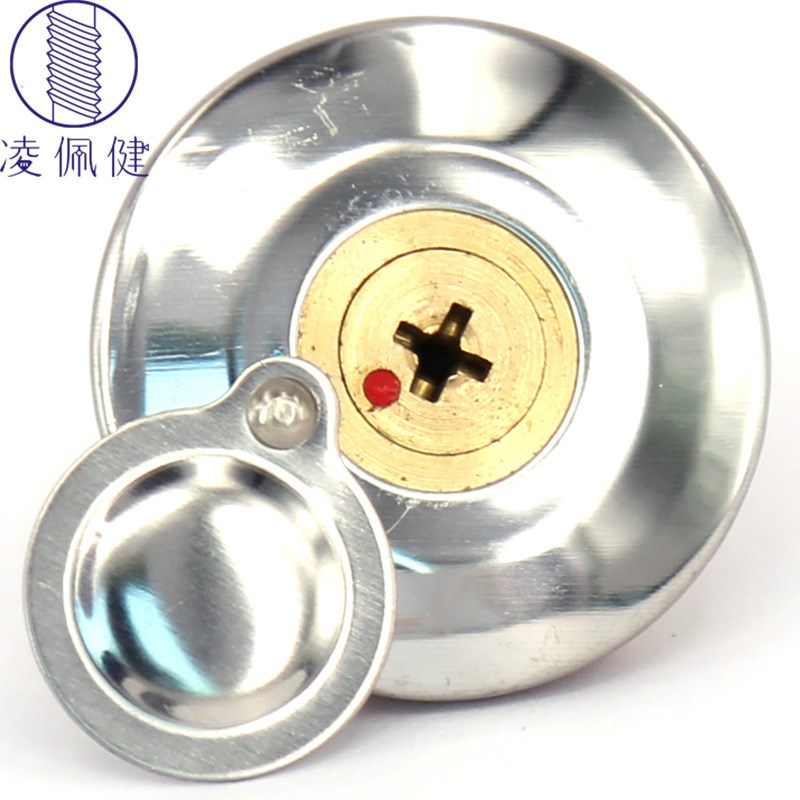 加盖圆形十字锁芯防尘转舌锁 户外信箱动力柜锁 电箱工具箱锁