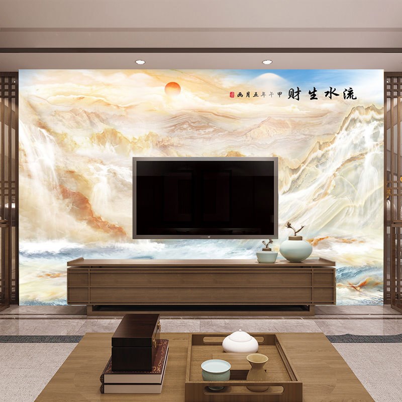 电视背景墙壁纸客厅3d立体家用墙纸欧式大气墙卧室装饰壁画图片