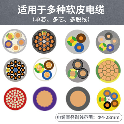 德国进口 多功能电工专业剥皮器剥外皮电缆剥皮刀 自动电缆剥线钳