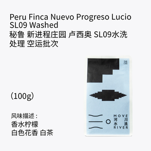 水洗处理 空运秘鲁SL09 手冲咖啡豆100g 新产季 河川水流