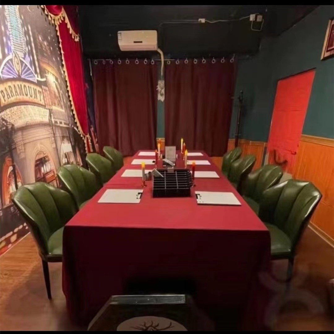 剧本杀桌椅桌游桌椅狼人杀桌椅餐桌会议桌办公桌复古民国血染钟楼