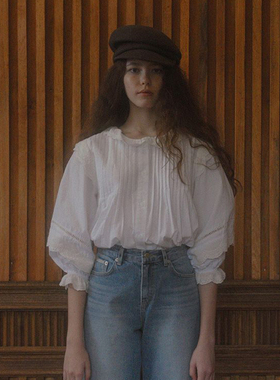 Withoutsummer超好看独特漂亮白色衬衫女宽松慵懒风2025新款衬衣