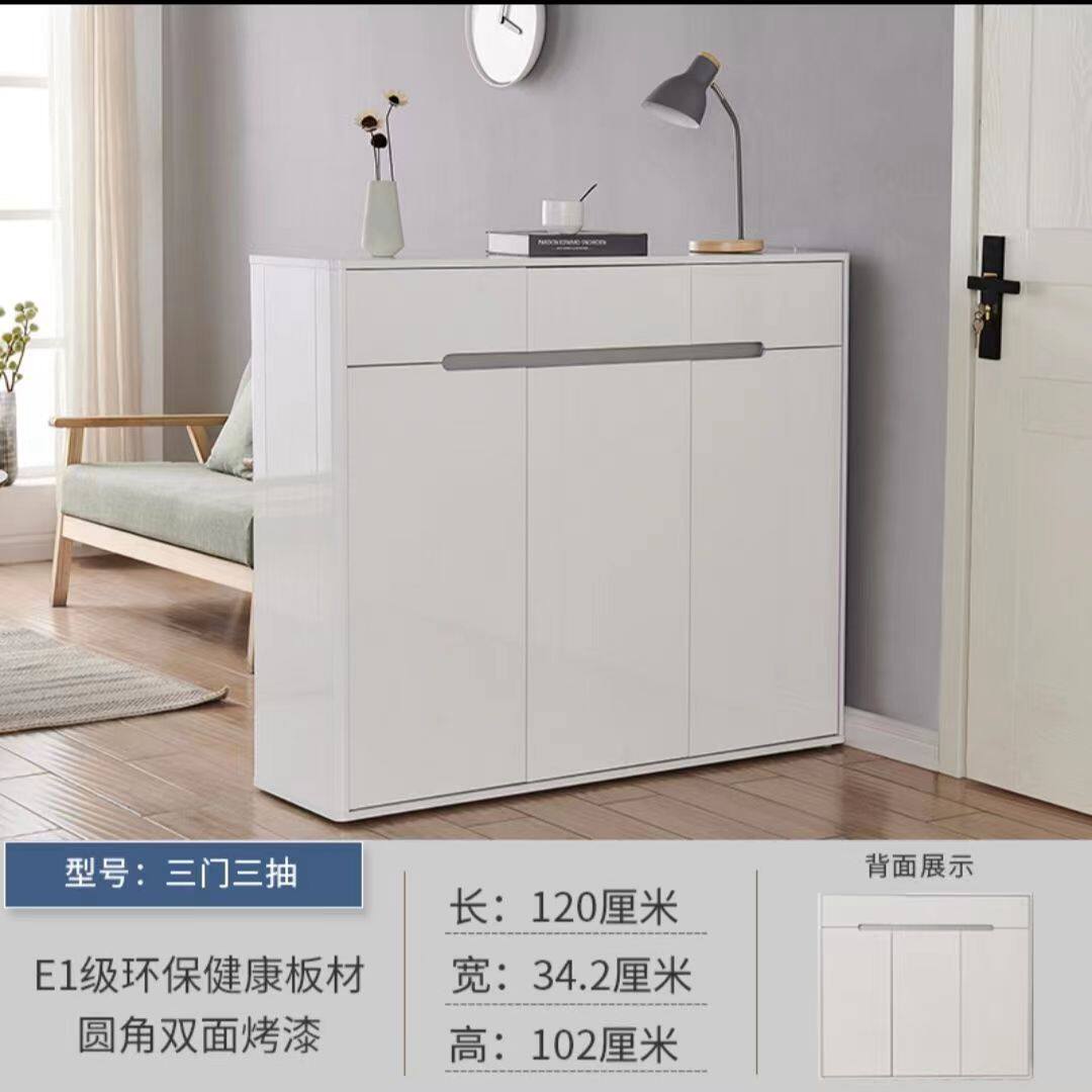 鞋柜双面门口进门简约现代家用储鞋柜