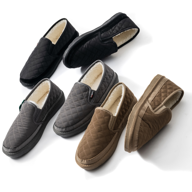 毒家私渠订单!39刀!冬季加绒保暖轻便套脚一脚蹬男鞋休闲鞋棉鞋