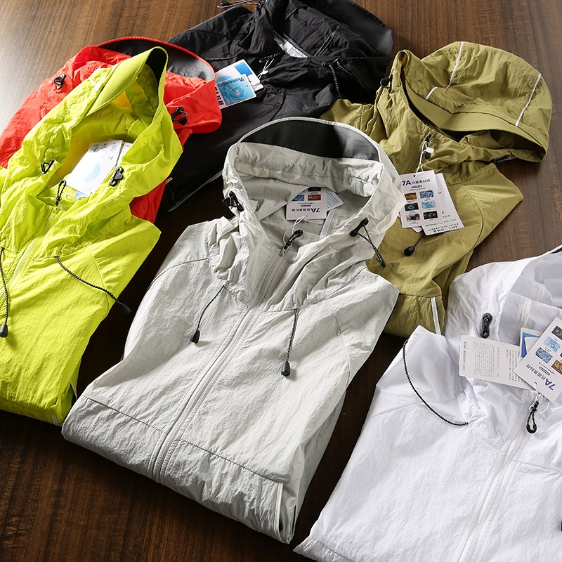 轻量化户外运动!冰感科技!春夏男女连帽薄款户外夹克防晒衣外套