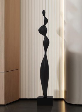 玻璃钢摆件现代简约抽象雕塑玄关酒店样板间客厅壁龛轻奢艺术品