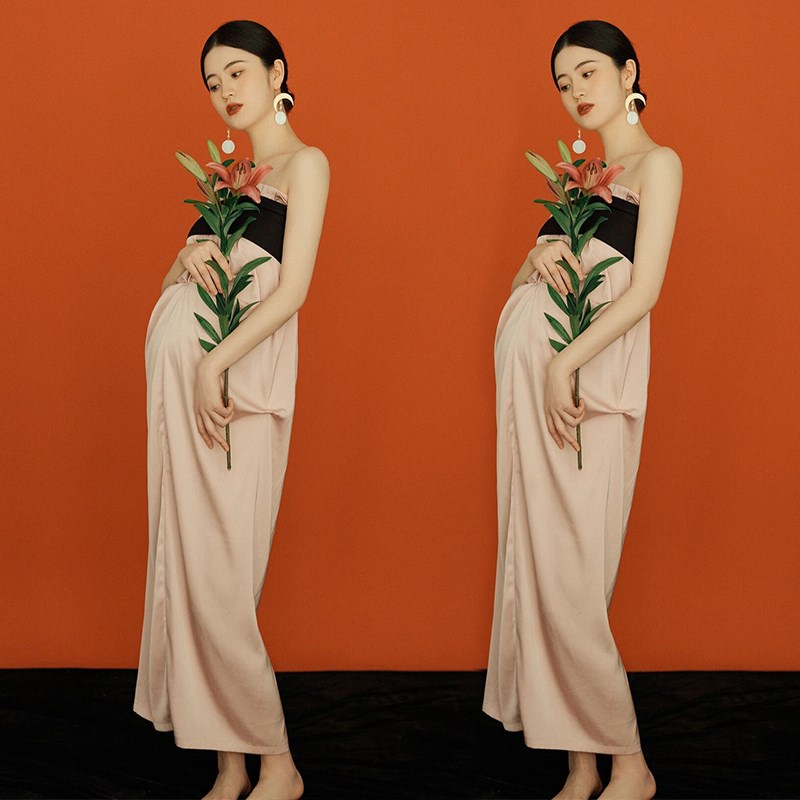 影楼新款孕妇拍照服装孕妈咪复古大肚写真摄影艺术拍照衣服摄影服