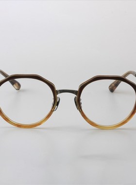 日系复古圆框眼镜近视眼睛框镜架男大脸黑框配近视镜女圆形潮need