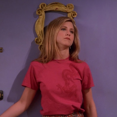 Friendsforever老友记瑞秋同款龙纹红色正肩T恤春夏季短袖