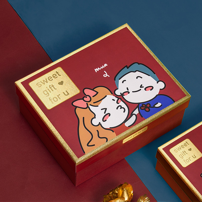 生日创意礼品盒卡通空盒送男友礼物盒结婚伴手礼喜糖盒礼盒包装盒