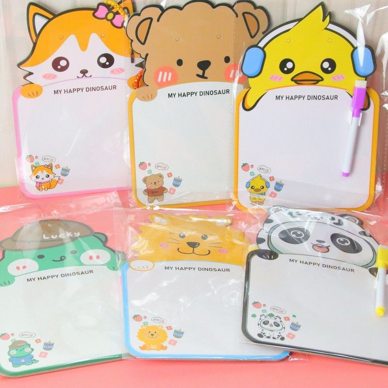 创意少儿卡通可擦画板幼儿园早教双面绘画涂鸦白板学生写字留言板