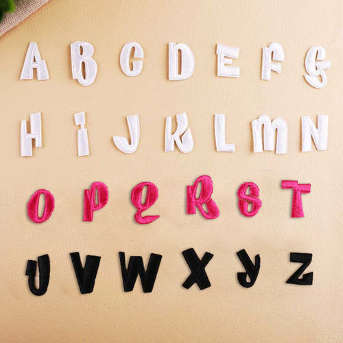 英文字母布贴补丁贴小号装饰辅料