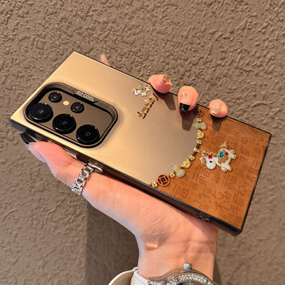 适用于三星手机壳百福吊坠小马