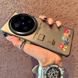 Missvun适用vivox200手机壳全包防摔x100ultra新款 相机合影小怪兽x200pro网红x200promini渐变高级感男女x100