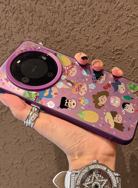 适用华为mate70pro手机新款壳蜡笔小新mate60pro全包防摔50高级感40超薄+渐变男女个性pro卡通可爱mate40pro