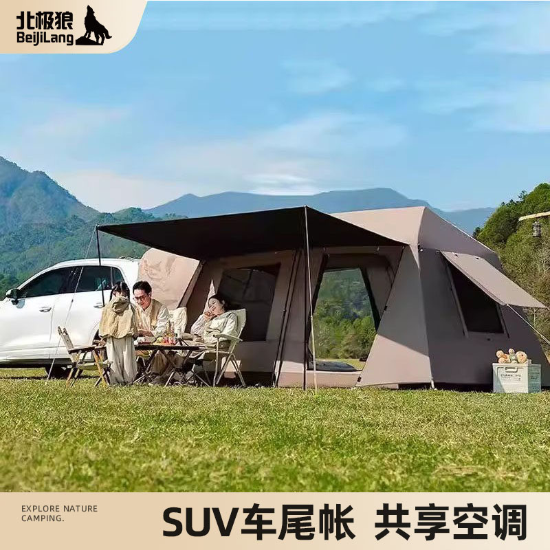 屋脊13车尾帐篷SUV自动免搭露营图片